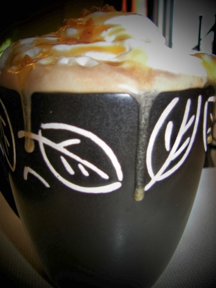 Hot buttered toffee coffee